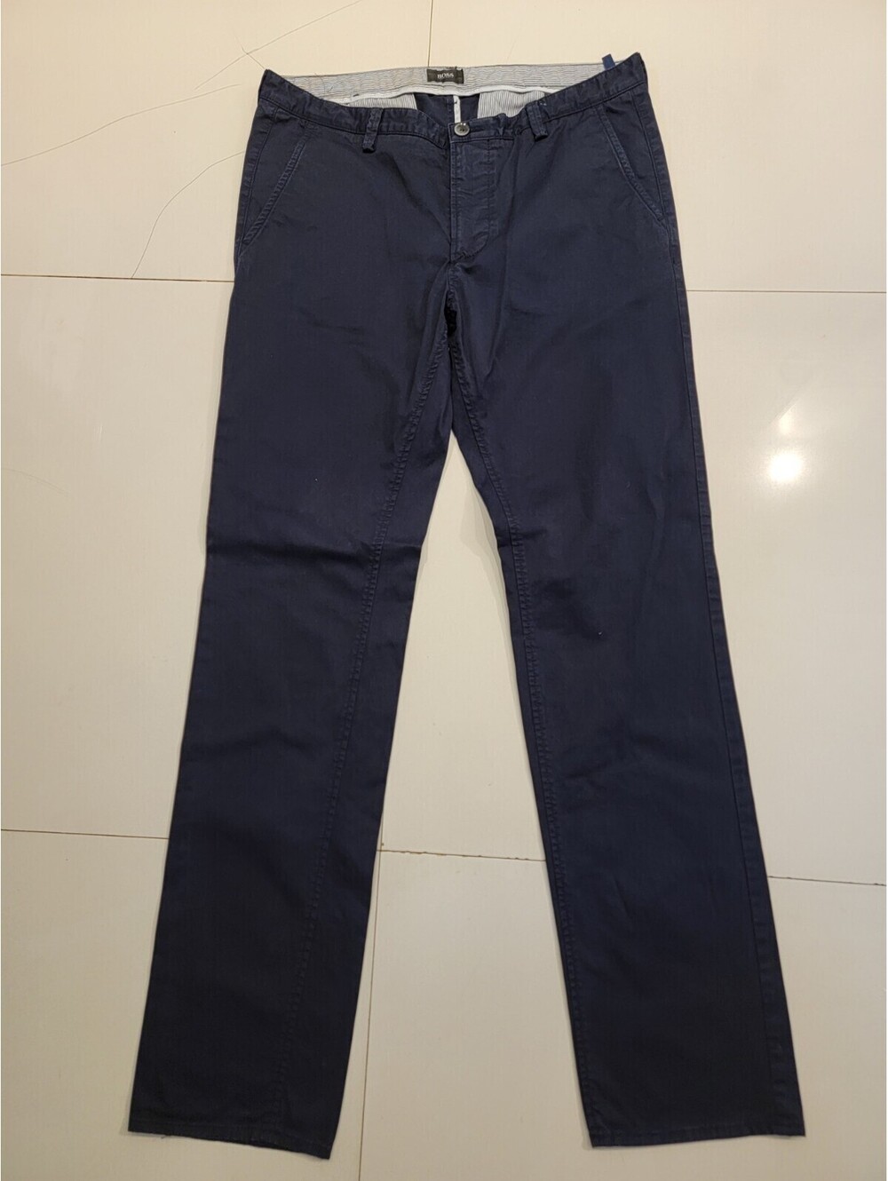 Boss Men's Chino Trousers Slim Fit Blue 50510933 404 Dark Blue 34